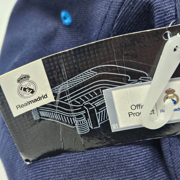 Real Madrid Football Team Hat Cap Mens Snapback Adjustable Embroidered Blue NWT - Picture 12 of 13